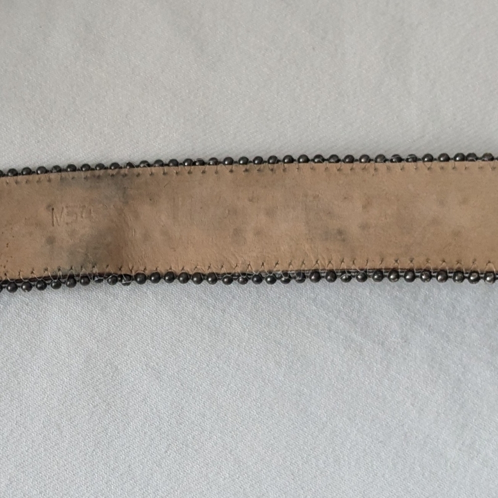 Vintage LeatherRock Black Belt For Women With Studs. Size Midium 34 Made in USA - Picture 11 of 13